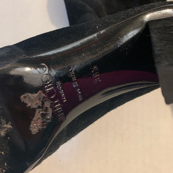 Jimmy choo heel boots women’s 36.5 shoes suede black - Picture 4 of 8